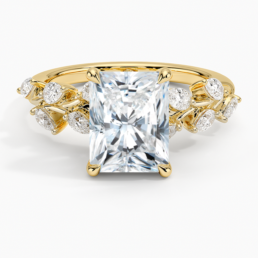Amaranta Diamond Ring (1/2 ct. tw.) Yellow Gold 18k Radiant Engagement Ring