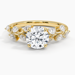 Amaranta Diamond Ring (1/2 ct. tw.) Yellow Gold 18k Round Engagement Ring