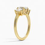 Luxe Rhiannon Three Stone Diamond Ring (3/4 ct. tw.) Yellow Gold 18k Oval Engagement Ring