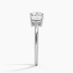 Luxe Rhiannon Three Stone Diamond Ring (3/4 ct. tw.) Platinum Round Engagement Ring