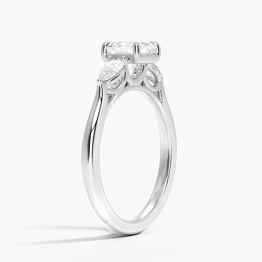 Opera Perfect Fit Diamond Ring Platinum Asscher Engagement Ring