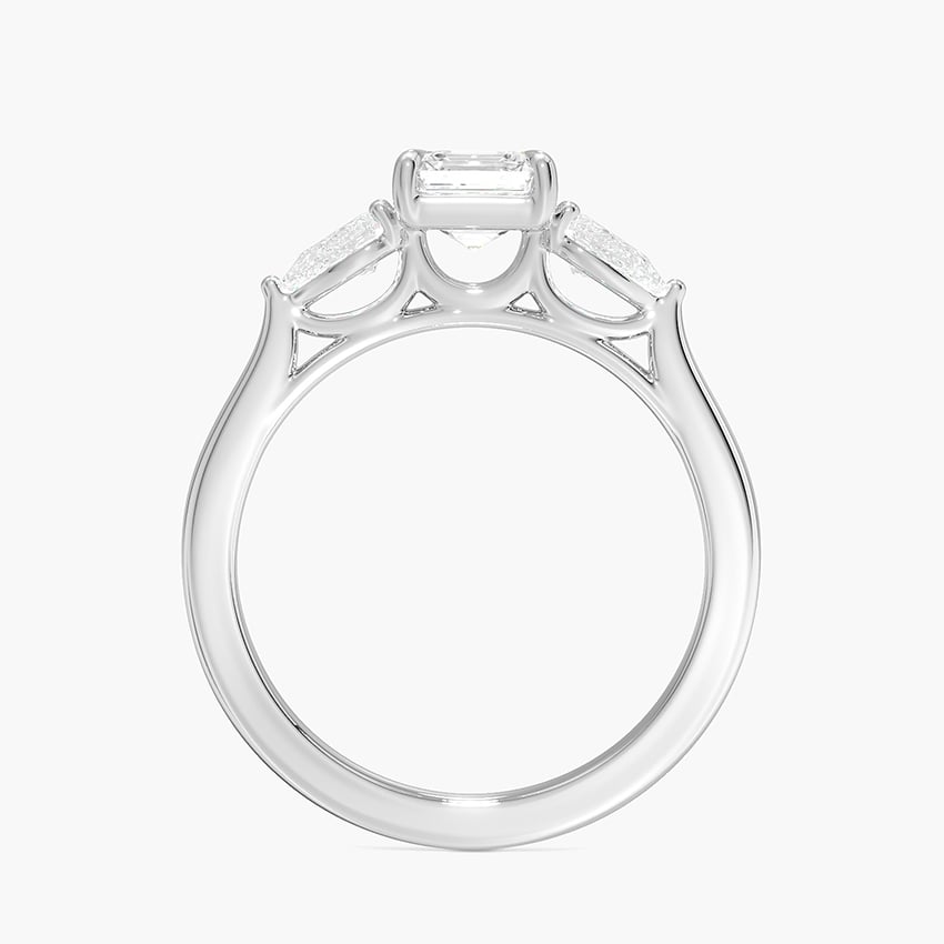 Opera Perfect Fit Diamond Ring Platinum Asscher Engagement Ring
