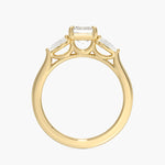 Opera Perfect Fit Diamond Ring Yellow Gold 18k Asscher Engagement Ring