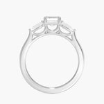 Opera Perfect Fit Diamond Ring Platinum Emerald Engagement Ring