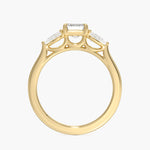 Opera Perfect Fit Diamond Ring Yellow Gold 18k Emerald Engagement Ring