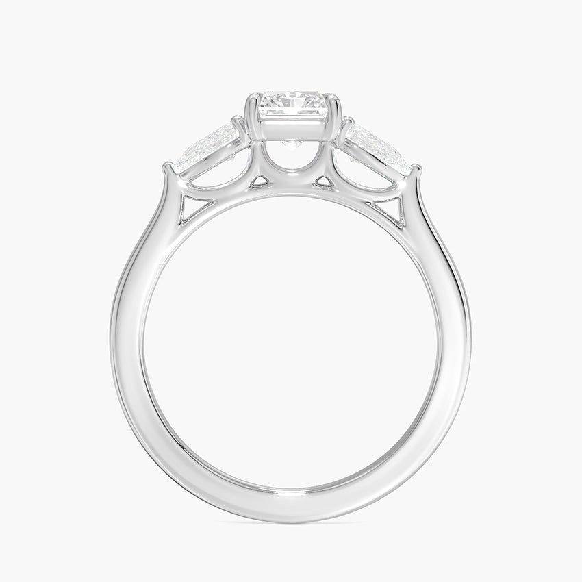 Opera Perfect Fit Diamond Ring Platinum Radiant Engagement Ring