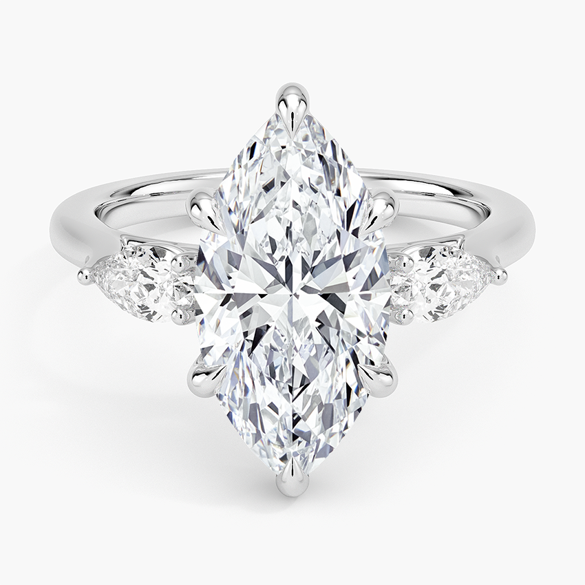 Opera Perfect Fit Diamond Ring Platinum Marquise Engagement Ring