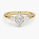 Opera Perfect Fit Diamond Ring Yellow Gold 18k Marquise Engagement Ring