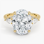 Opera Perfect Fit Diamond Ring Yellow Gold 18k Oval Engagement Ring