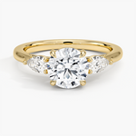 Opera Perfect Fit Diamond Ring Yellow Gold 18k Round Engagement Ring