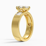 Peyton 5mm Channel-Set Diamond Ring Yellow Gold 18k Marquise Engagement Ring