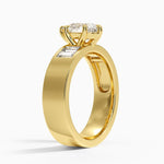 Peyton 5mm Channel-Set Diamond Ring Yellow Gold 18k Pear Engagement Ring