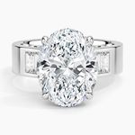Peyton 5mm Channel-Set Diamond Ring Platinum Oval Engagement Ring