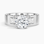 Peyton 5mm Channel-Set Diamond Ring Platinum Round Engagement Ring