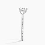 Perfect Fit Three-Quarter Diamond Ring (1/4 ct. tw.) Platinum Heart Engagement Ring