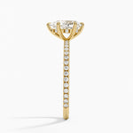 Perfect Fit Three-Quarter Diamond Ring (1/4 ct. tw.) Yellow Gold 18k Pear Engagement Ring