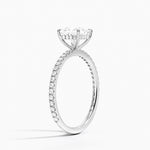 Perfect Fit Three-Quarter Diamond Ring (1/4 ct. tw.) Platinum Princess Engagement Ring