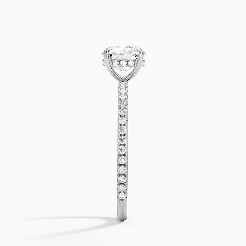 Perfect Fit Three-Quarter Diamond Ring (1/4 ct. tw.) Platinum Round Engagement Ring