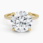 Perfect Fit Three-Quarter Diamond Ring (1/4 ct. tw.) Yellow Gold 18k Round Engagement Ring
