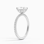 Perfect Fit Hidden Halo Eternity Diamond Ring Platinum Radiant Engagement Ring
