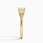Luxe Floating Three Stone Diamond Ring (1/3 ct. tw.) Yellow Gold 18k Cushion Engagement Ring