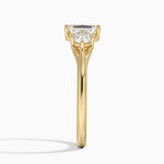 Luxe Floating Three Stone Diamond Ring (1/3 ct. tw.) Yellow Gold 18k Emerald Engagement Ring