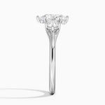 Luxe Floating Three Stone Diamond Ring (1/3 ct. tw.) Platinum Pear Engagement Ring