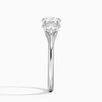 Luxe Floating Three Stone Diamond Ring (1/3 ct. tw.) Platinum Round Engagement Ring