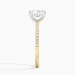 Mixed Metal Viviana Half Coverage Diamond Ring (1/4 ct. tw.) Yellow Gold 18k Radiant Engagement Ring