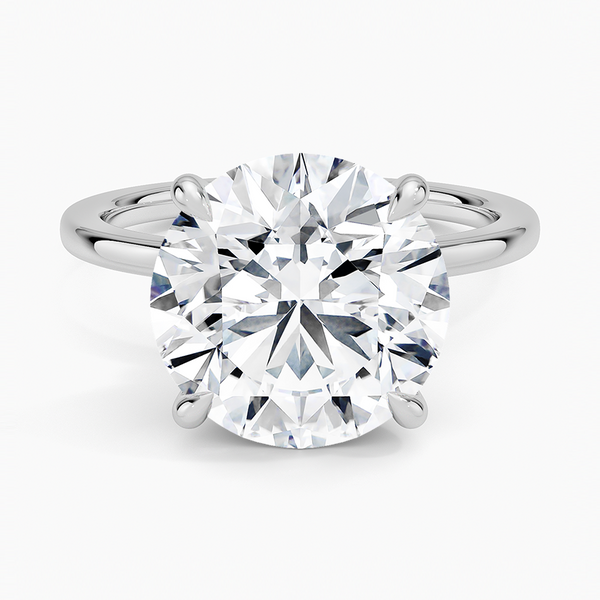 Secret Halo Diamond Engagement Ring