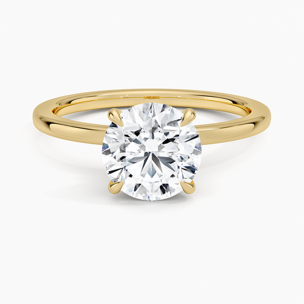 Secret Halo Diamond Engagement Ring
