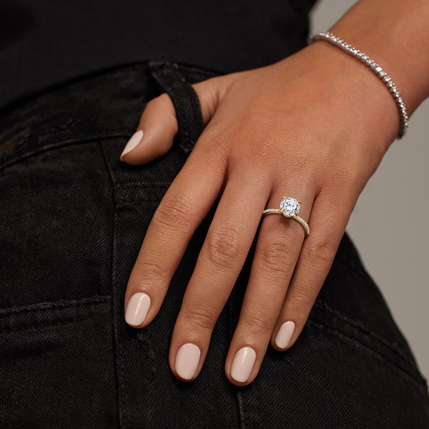 Demi Half Coverage Diamond Ring (1/5 ct. tw.) Engagement Ring Setting