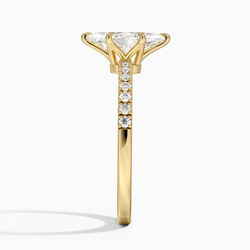 Bliss Six-Prong Diamond Ring (1/6 ct. tw.) Yellow Gold 18k Marquise Engagement Ring