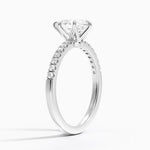 Bliss Six-Prong Diamond Ring (1/6 ct. tw.) Platinum Pear Engagement Ring
