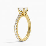 Sienna Eternity Diamond Ring Yellow Gold 18k Asscher Engagement Ring
