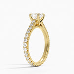 Sienna Eternity Diamond Ring Yellow Gold 18k Cushion Engagement Ring