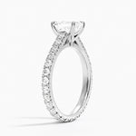 Sienna Eternity Diamond Ring Platinum Emerald Engagement Ring
