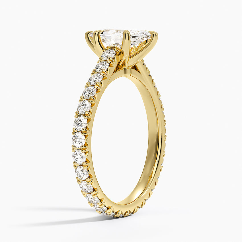 Sienna Eternity Diamond Ring Yellow Gold 18k Marquise Engagement Ring