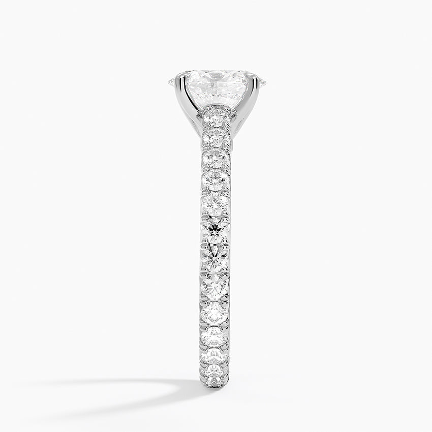 Sienna Eternity Diamond Ring Platinum Oval Engagement Ring
