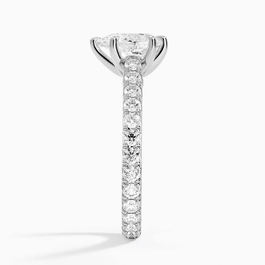 Sienna Eternity Diamond Ring Platinum Pear Engagement Ring