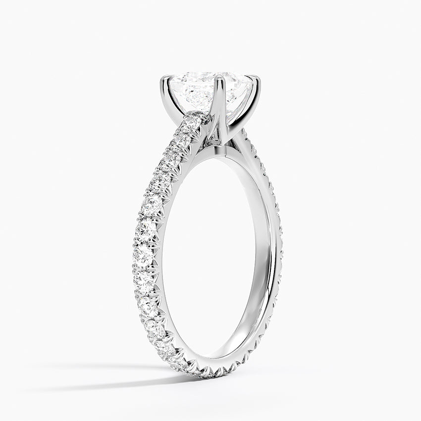 Sienna Eternity Diamond Ring Platinum Princess Engagement Ring