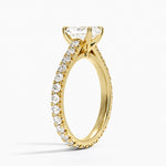 Sienna Eternity Diamond Ring Yellow Gold 18k Radiant Engagement Ring
