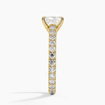 Sienna Eternity Diamond Ring Yellow Gold 18k Radiant Engagement Ring