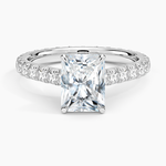 Sienna Eternity Diamond Ring Platinum Radiant Engagement Ring
