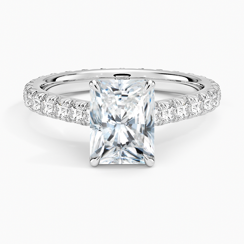 Sienna Eternity Diamond Ring Platinum Radiant Engagement Ring
