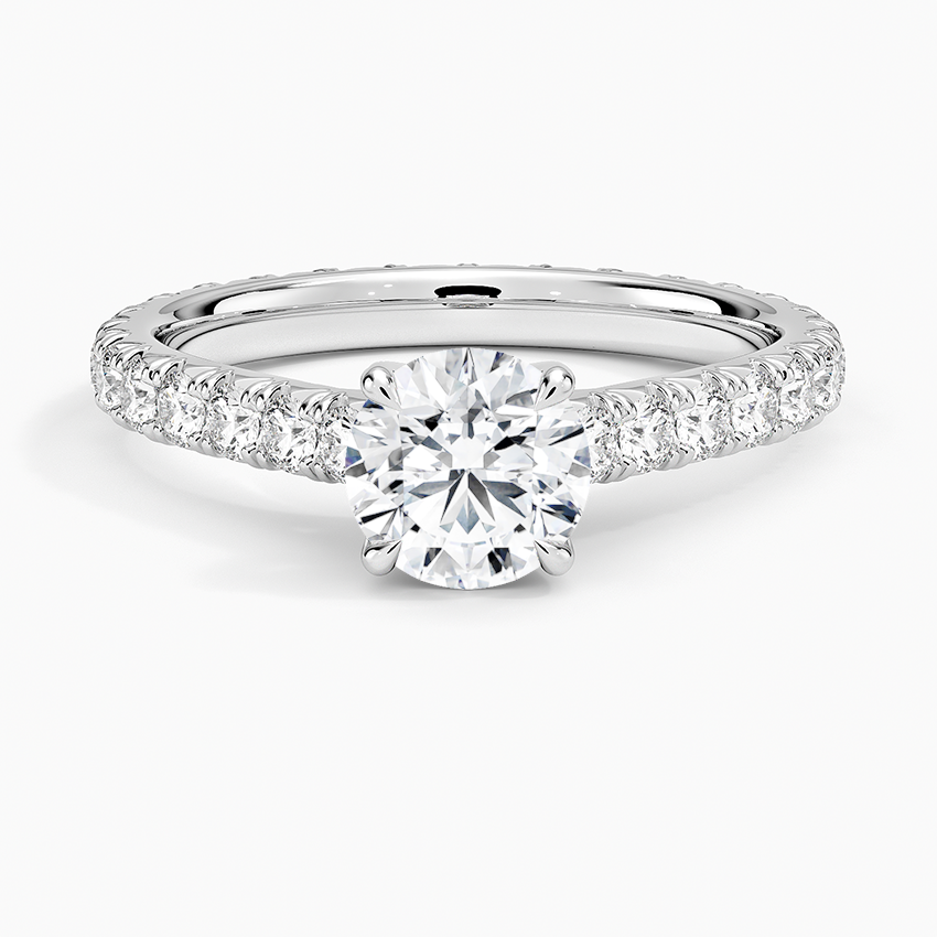 Sienna Eternity Diamond Ring Platinum Round Engagement Ring