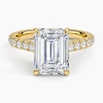 Sienna Eternity Diamond Ring Yellow Gold 18k Emerald Engagement Ring