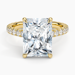 Sienna Eternity Diamond Ring Yellow Gold 18k Radiant Engagement Ring