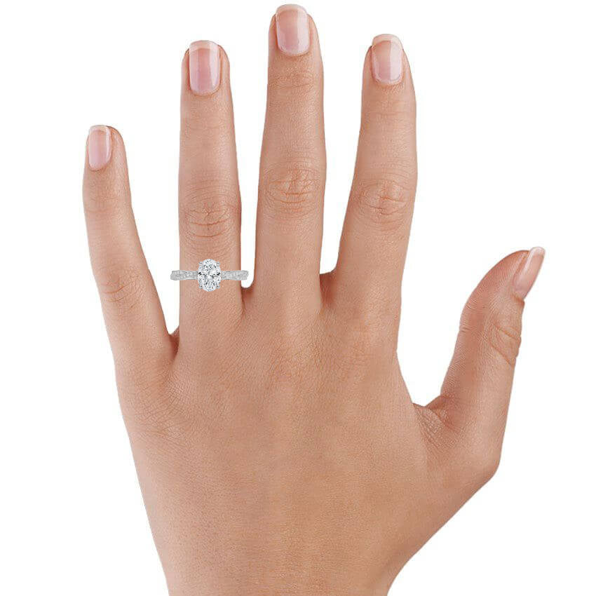 Adorned Luxe Petite Twisted Vine Diamond Ring Platinum Engagement Ring