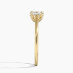 Adorned Dawn Diamond Ring Yellow Gold 18k Asscher Engagement Ring